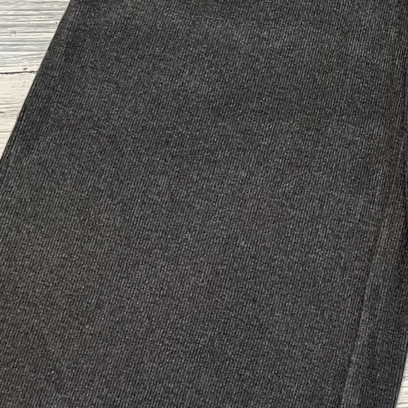 Daily Ritual Stretch Ribbed Drawstring Cropped washed out Gray Jumpsuit - Picture 4 of 8